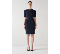 LK Bennett Marjorie-button Should Midi Dress Navy size 6 | Midi Dresses Outlet | Women | Blue 6
