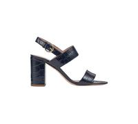 LK Bennett Raya Croc Effect Sandal Navy size 35 | Sandals Outlet | Women | Brown 35