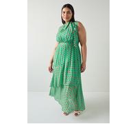 LK Bennett Robyn Spot Maxi Dress Green size 12 | Maxi Dresses Outlet | Women | Green 12