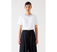 LK Bennett Tj Astrid Contrast Tee White size L | T-shirts Outlet | Women | White L