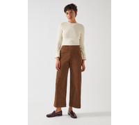 LK Bennett Tk Tabitha Sculptured Top Ivory size L | Longsleeves Outlet | Women | White L