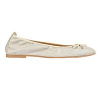 LK Bennett Trilly Gold Glitter Ballerina Pumps - 39, GOLD GLITTER