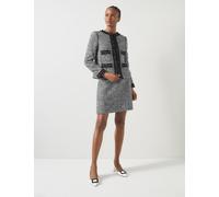 LK BENNETT Tweed Textured Short Jacket Multi