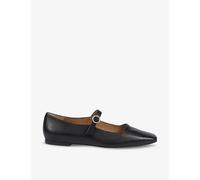Lk Bennett Womens Bla-black Willow Mary-jane Leather Flats Eur 40 / 7 Uk Women