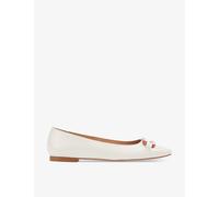 Lk Bennett Womens Cre-cream Cayden Patent-leather Ballet Flats Eur 39 / 6 Uk Women