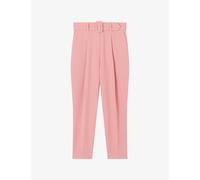 Lk Bennett Womens Pin-rose Tabitha Belted-waist High-rise Crepe Trousers 10