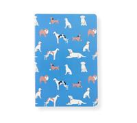 LK Blue Dog Lover Softcover Lined A5 Notebook Fun Stationery Notes Gift - LK - By Love Kate's - Adorable Design, Stationery Gift, Creative Inspiration, Eco-Friendly, Journal, for Writing Lovers