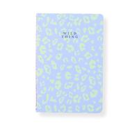 LK Leopard Print 'Wild Thing' Softcover Lined A5 Notebook - LK - By Love Kate's - Fun Design, Gift Idea, Portable, Eco-Friendly, Vibrant Colours, Creative, Stationery Gift