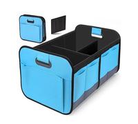 LKABXZ Car Boot Organizer for BMW Serie 3 320d E90 320i E90 325i E90 330d, Car Boot Bags, Storage Organizer, Collapsible Multi Compartment Organiser, Car Boot Tidy,Blue