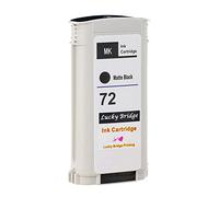LKB 1PK Compatible HP72 Ink Cartridge Matte Black Replacement 130ML Use with designjet T1100 T1200 T1100ps T1120 SD-MFP T1120ps T2300 T610 T620 T770 Series printer (1PK HP72 Matte Black) -UK