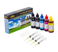 LKB 5x100ml Refill Ink Kit for HP 950 951 60 61 952 902 901 61 60 62 63 21 22 920 940 934 564 932 933 711 970 971 92 94 95 96 97 Cartridge or CIS CISS System 4 Color Set (500ml)-UK