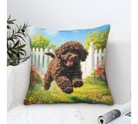 LKBASOEGD 3D Printed Cockapoo Throw Pillow Covers Square Throw Pillow Decorative Super Soft Pack of 1 for Sofa Couch Bed 40x40cm