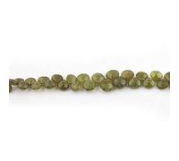 LKBEADS 1 Strand Vesuvianite Faceted Briolettes - Vessonite Heart Shape Beads 6mmx7mm-9mmx9mm 8.5 Inch