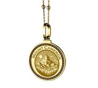 LKBEADS 925 Sterling Silver Canine Silhouette Boxer Dog Engraved Round 28mm Pendant Necklace Gold Plated Charm For Men & Women With 18 Inch Cable Handmade Jewelry |LK_ENGP_0642