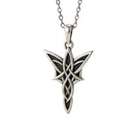 LKBEADS 925 Sterling Silver Elven Star 3D Minimalist Pendant Necklace In Fancy Shape With 18 Inch Cable Chain Silver Plated Charm Meaningful Jewelry |LKD_3DM_00135