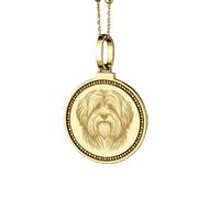 LKBEADS 925 Sterling Silver Leavenworth Washingron Map Engraved Round 28mm Pendant Necklace Gold Plated Charm For Men & Women With 18 Inch Cable Handmade Jewelry |LK_ENGP_0714