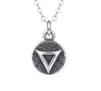 LKBEADS 925 sterling silver miniwater element necklace. 4 |LK_NLC_02733 | elements symbol. zodiac charm cancer scorpio pisces. small yoga jewelry. dainty gift with 18 inch chain
