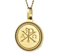 LKBEADS 925 Sterling Silver Mount Yale Engraved Round 28mm Pendant Necklace Gold Plated Charm For Men & Women With 18 Inch Cable Handmade Jewelry |LK_ENGP_0220