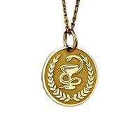 LKBEADS 925 sterling silver necklace 24mm |18 inch chain | cat goddess bastet | ancient egyptian cat pendant | ancient egyptian mythology |woman|gold plating handmade jewelry |LK_PNK_01152