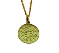 LKBEADS 925 sterling silver necklace 24mm|18 inch chain|earth element symbol |earth element pendant|earth symbol pendant|alchemy |birthday|gold plating handmade jewelry |LK_PNK_00952