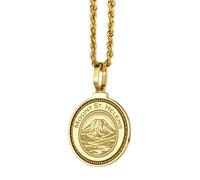 LKBEADS 925 Sterling Silver Sagittarius Zodiac Bow & Arrow Engraved Round 28mm Pendant Necklace Gold Plated Charm For Men & Women With 18 Inch Cable Handmade Jewelry |LK_ENGP_0515