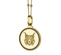 LKBEADS 925 Sterling Silver Sofia Bulgaria Skyline Map Engraved Round 28mm Pendant Necklace Gold Plated Charm For Men & Women With 18 Inch Cable Handmade Jewelry |LK_ENGP_0734