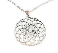 LKBEADS 925 Sterling Silver Torus Sacred Geometry Minimalist Pendant Necklace In Round Shape With 18 Inch Cable Chain Silver Plated Charm Meaningful Jewelry |LKD_3DM_00589