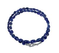 LKBEADS AAA+ rare quality natural tanzanite 5x4-11x7mm gemstone 17 inch necklace | smooth stone oval shape,blue color | beaded necklace | handmade jewelry | for gift unisex |LK_NSLF_00447