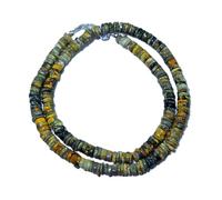 LKBEADS AAA+ rare quality natural unakite 6mm gemstone 21 inch necklace | smooth stone tyre shape,multi color | beaded necklace | handmade jewelry | for gift unisex |LK_NSLF_00055