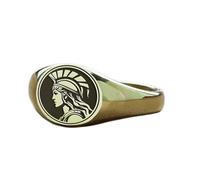 LKBEADS athena ring in round shape | 925 sterling silver gold plated | gift jewelry,vintage style signet ring's hypoallergenic handmade jewellery|LK_PDR_01682_9