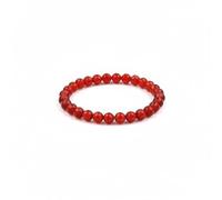 LKBEADS Carnelian Stretch Bracelet Unisex Men Women Energy Vitality Creativity Courage Passion Sacral Chakra Motivation Success