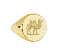 LKBEADS celtic knot camel signet ring| spirit animal desert creature engraved gaelic heritage custom safari jewelry| 925 sterling silver gold plated |LK_PDR_00090_10.5