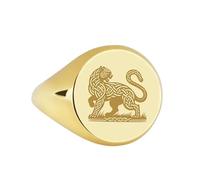LKBEADS celtic knot panther signet ring| feline predator wild cat engraved power symbol talisman jungle hunter jewelry| 925 sterling silver gold plated |LK_PDR_00067_5