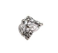 LKBEADS Crown Statement Ring 316L Stainless Steel Silver Plated Adjustable Size Rings Jewelry For Evrey Ocasion Jewellery |LK_SLF_CHR_0550_L