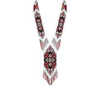 LKBEADS Diamond Ukrainian Gerdan Necklace Seed Beads Traditional Jewellery Multi Color Handmade Strand Beaded Ukrain Jewelry |LK_UKRN_0098