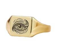 LKBEADS evil eye ring in square shape | 925 sterling silver gold plated | gift jewelry,vintage style signet ring's hypoallergenic handmade jewellery|LK_PDR_01522_8
