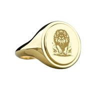 LKBEADS fenrir signet ring| oval ring engraved with norse wolf symbol| viking mythology jewelry| ragnarok| 925 sterling silver gold plated |LK_PDR_00387_11.5