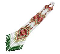 LKBEADS Harvest Diamond Ukrainian Gerdan Necklace Seed Beads Traditional Jewellery Multi Color Handmade Strand Beaded Ukrain Jewelry |LK_UKRN_0409