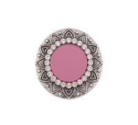 LKBEADS Heart Mandala Statement Ring 316L Stainless Steel Silver Plated Adjustable Size Jewelry With Fresh Water Pearl Stone Rings For Evrey Ocasion Jewellery|LK_SLF_CHR_0570_RR