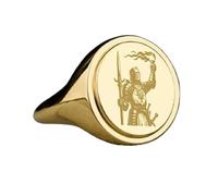 LKBEADS knight signet ring| medieval jewelry| oval engraved warrior chivalry gift jewelry| 925 sterling silver gold plated |LK_PDR_00472_7