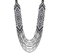 LKBEADS Lattice Pattern Ukrainian Gerdan Necklace Seed Beads Traditional Jewellery Multi Color Handmade Strand Beaded Ukrain Jewelry |LK_UKRN_0553