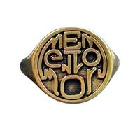 LKBEADS memento mori ring| stoic signet pinky ring men| amor fati jewelry women| birthday gift for him| her| 925 sterling silver gold plated |LK_PDR_00760_7