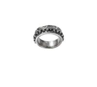LKBEADS Mini Skull Statement Ring 316L Stainless Steel Silver Plated Adjustable Size Rings Jewelry For Evrey Ocasion Jewellery |LK_SLF_CHR_0543_L