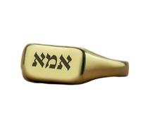 LKBEADS mother hebrew letter ring in rectangle shape | 925 sterling silver gold plated | gift jewelry,vintage style signet ring's hypoallergenic jewellery|LK_PDR_00854_10