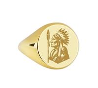 LKBEADS native american signet ring| indigenous heritage tribal engraved cultural tradition talisman ethnic jewelry| 925 sterling silver gold plated |LK_PDR_00040_8