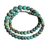 LKBEADS Natural African Turquoise Bead Necklace Rondelle Shape Tourquoise Color Neck Accessory 5-10mm|Necklace 18 Inch Handmade Healing Crystal Beads Jewellery |LKSLF_NCK_00053