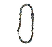 LKBEADS Natural African Turquoise Bead Necklace Tumble Shape Green Color Neck Accessory 11X15-16X20mm|Necklace 20 Inch Handmade Healing Crystal Beads Jewellery |LKSLF_NCK_00489