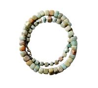 LKBEADS Natural Amazonite Bead Necklace Box Shape Aqua Blue Color Neck Accessory 5-8mm|Necklace 17 Inch Handmade Healing Crystal Beads Jewellery |LKSLF_NCK_00236