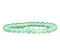 LKBEADS Natural Aventurine Gemstone 6 mm | Round Shape, Smooth Cut Stone | 7 Inch | Green Color Gem | dhan yog stretch bracelet | success wristband | handmade jewelry |LK_BRC_02533