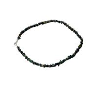 LKBEADS Natural Black Ethiopian Opal Bead Necklace Nugget Shape Green Color Neck Accessory 4-7mm|Necklace 18 Inch Handmade Healing Crystal Beads Jewellery |LKSLF_NCK_00505